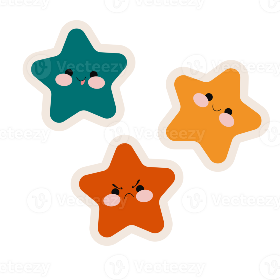 illustration of cute sticker png