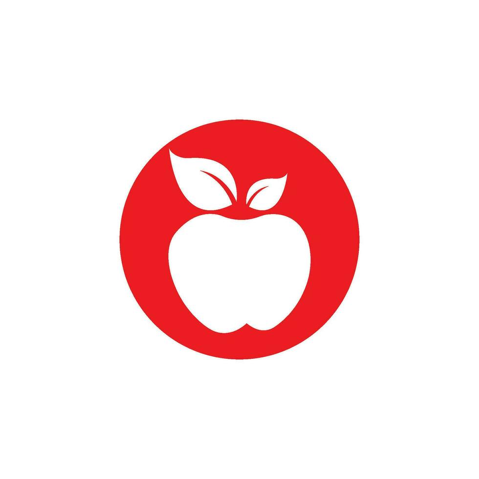 diseño de ilustración de vector de manzana