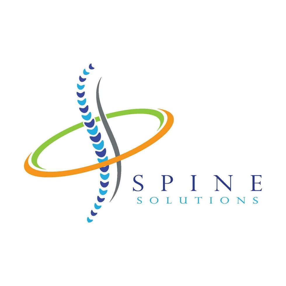 Spine diagnostics symbol design vector