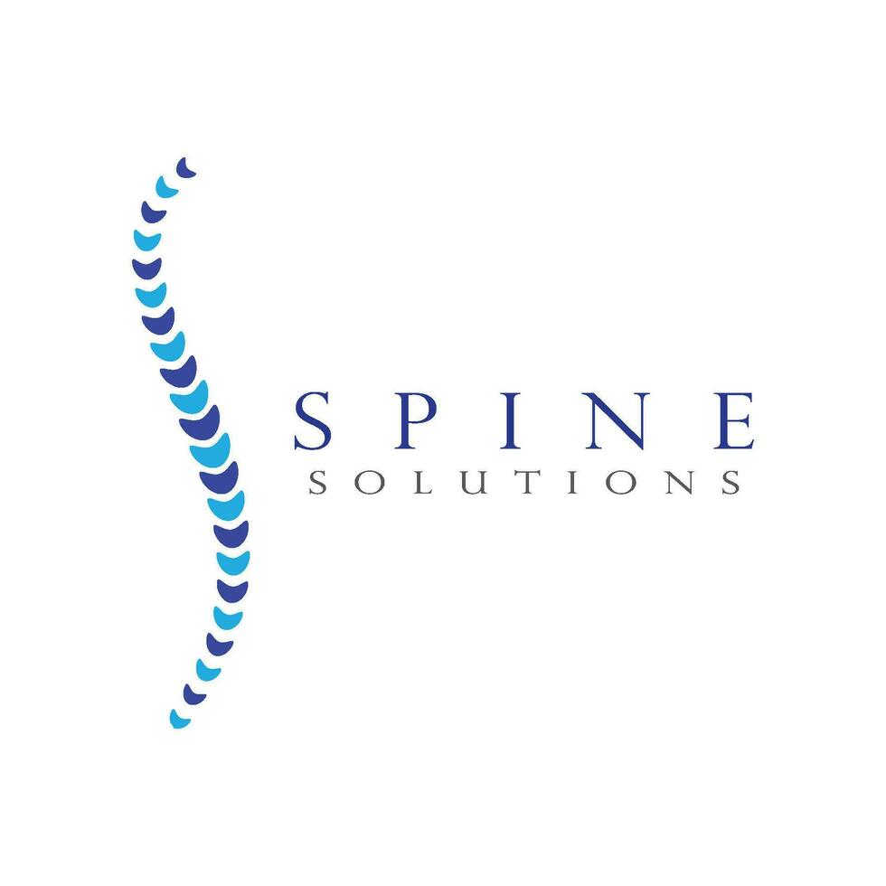 Spine diagnostics symbol design vector