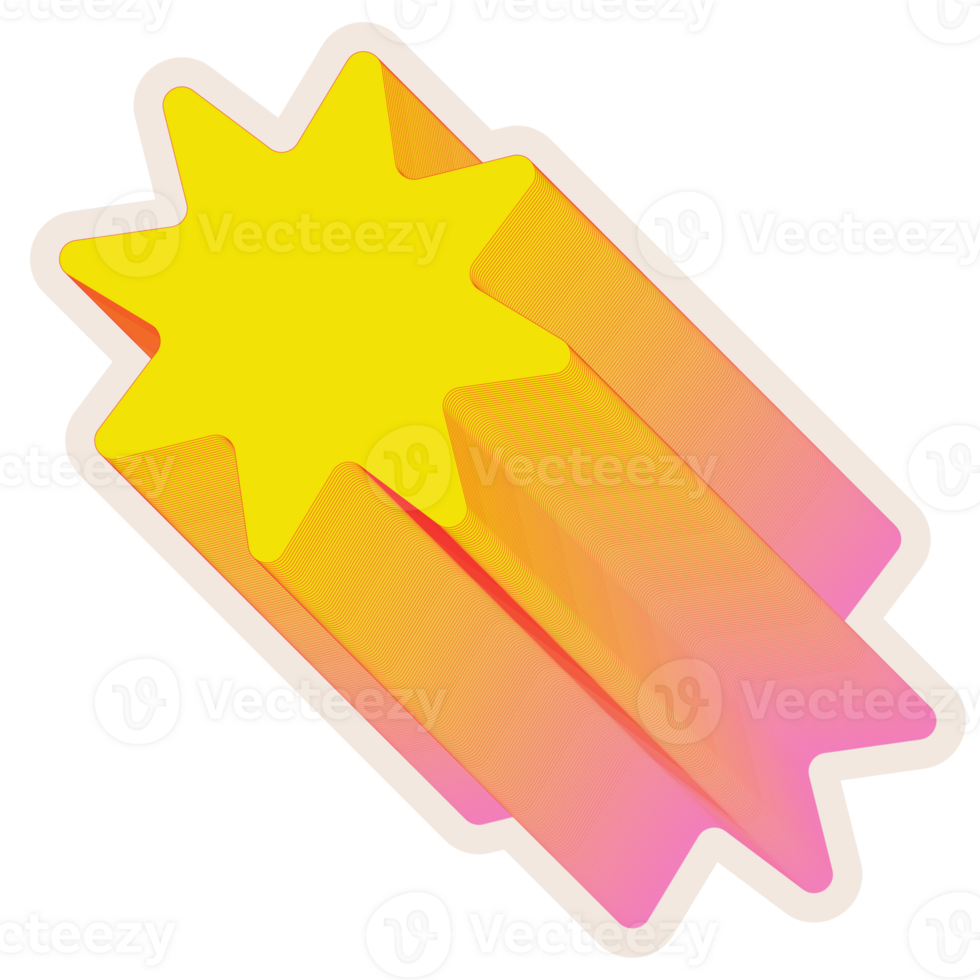 illustration of cute sticker png