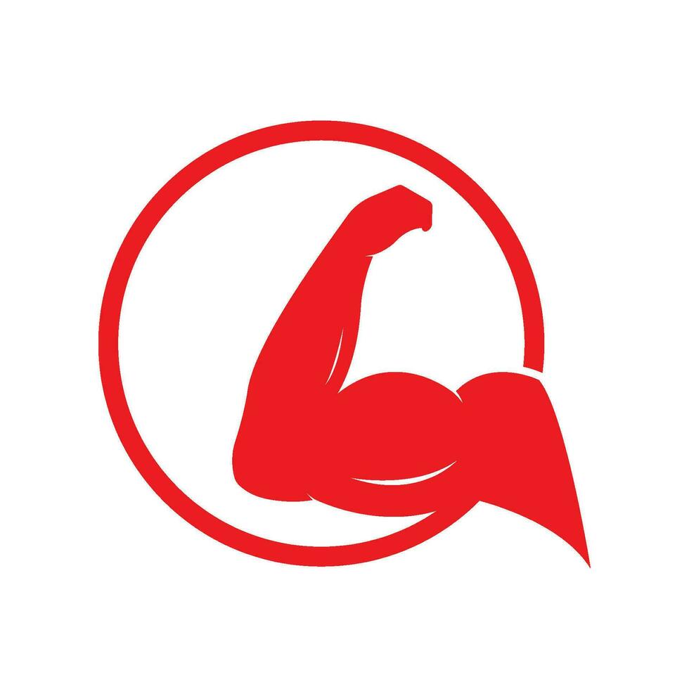 Hand strong vector icon