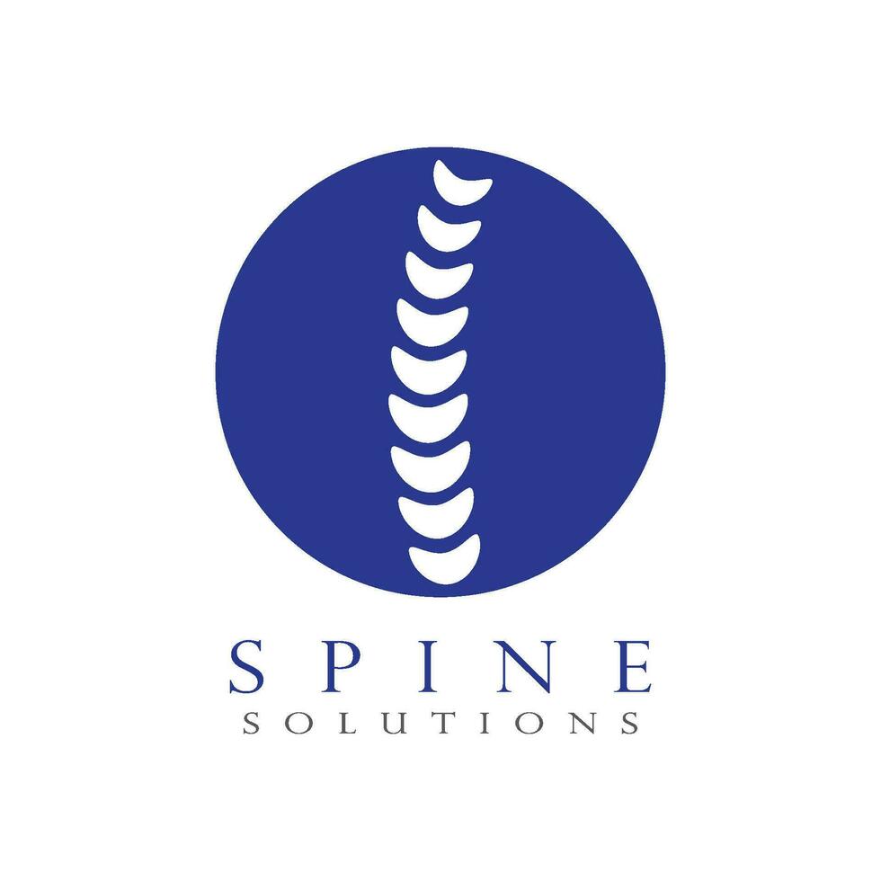 Spine diagnostics symbol design vector