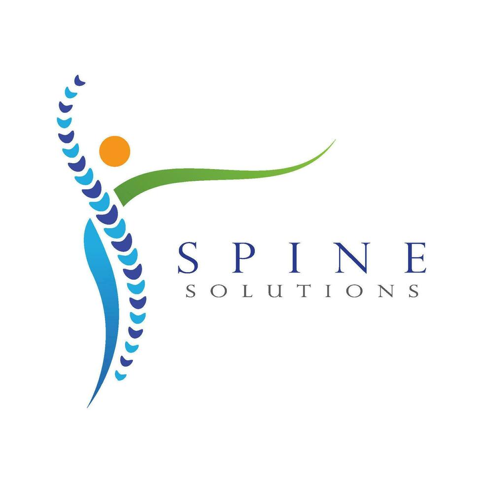 Spine diagnostics symbol design vector