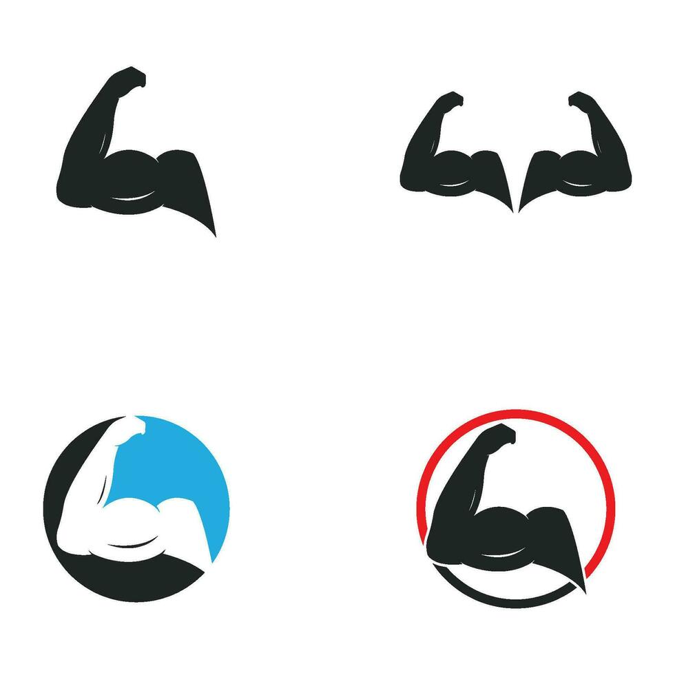 Hand strong vector icon
