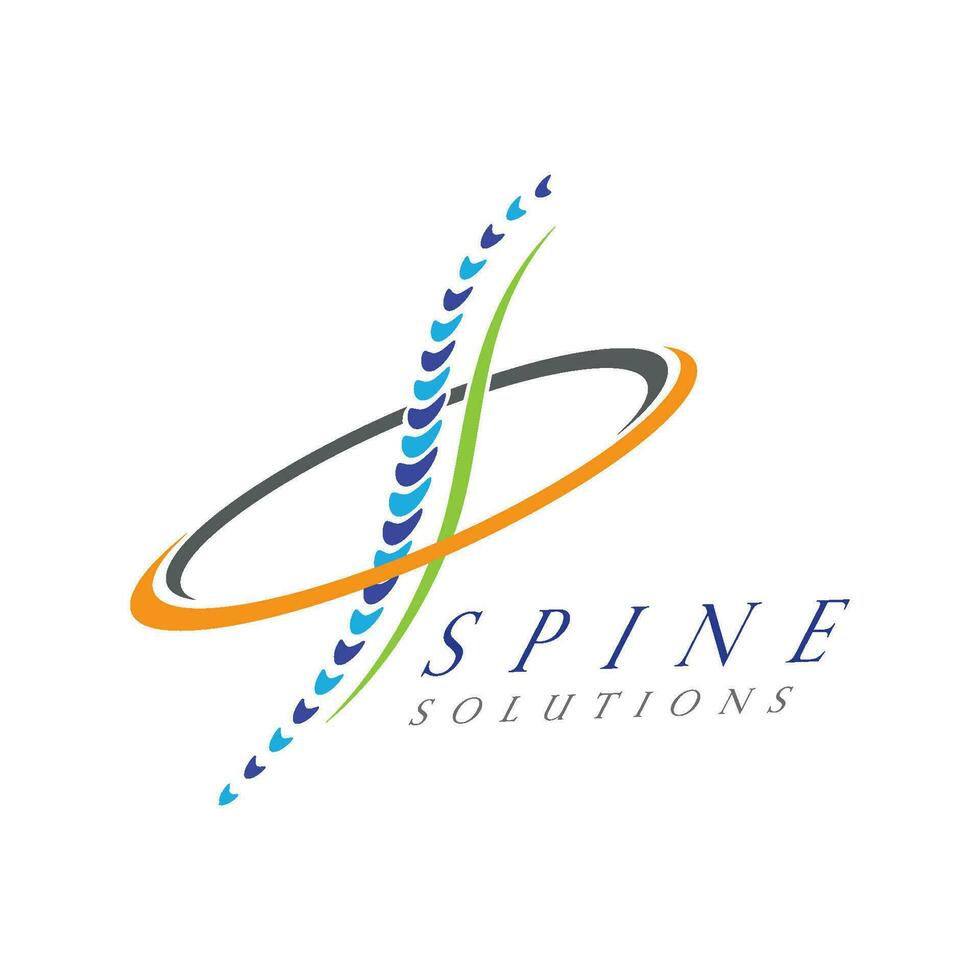 Spine diagnostics symbol design vector