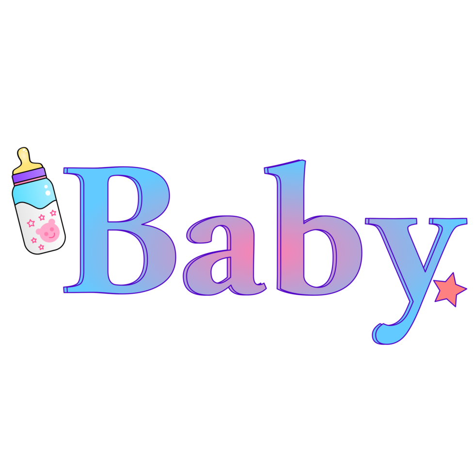 baby text design png