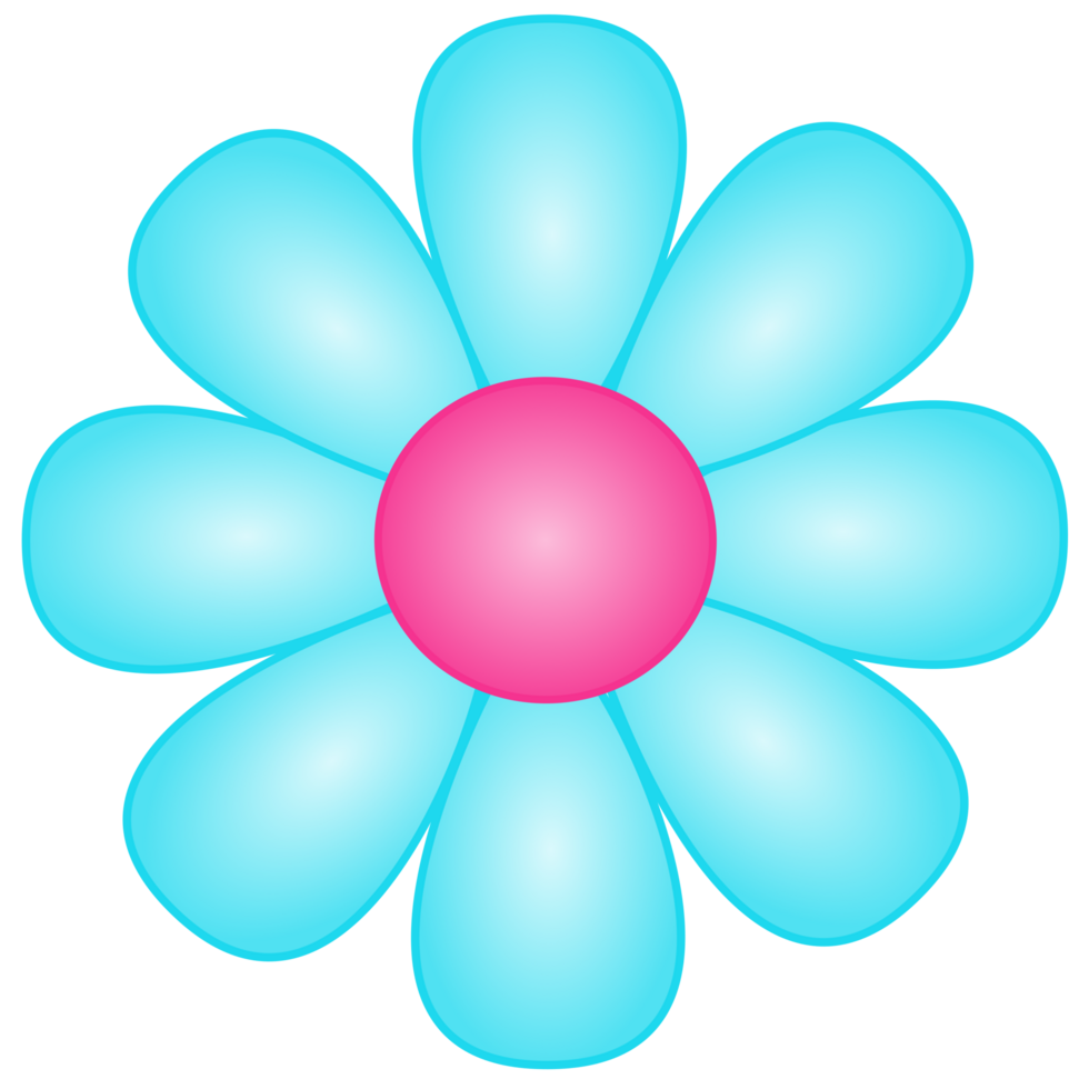 light blue flower png