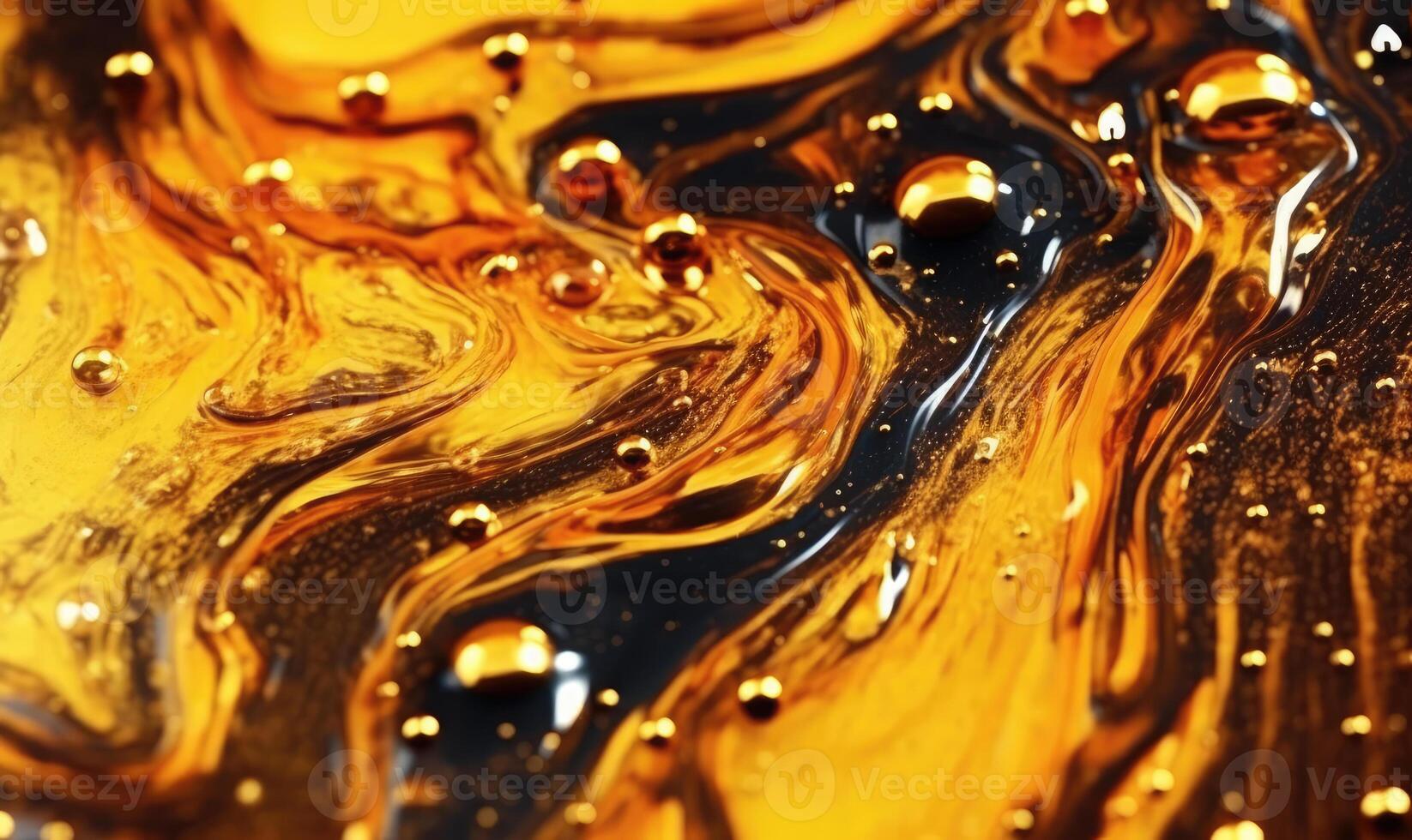 Texture of flow liquid gold. Spreading golden wallpaper. For banner, postcard, book illustration. Created with tools photo