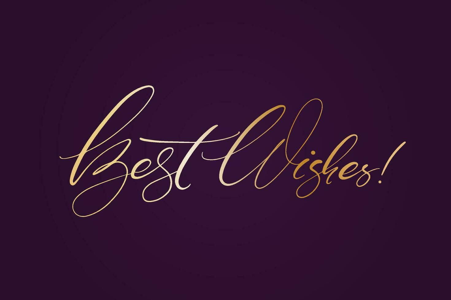 BEST WISHES hand lettering, vector illustration. Hand drawn lettering card background. Modern handmade calligraphy. Hand drawn lettering element for your design.