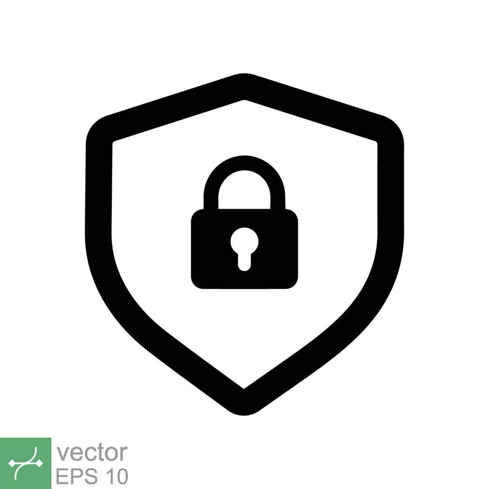 proteger y bloquear icono. sencillo plano estilo. seguro, seguro, computadora proteger, seguridad, web intimidad concepto. vector ilustración símbolo aislado en blanco antecedentes. eps 10