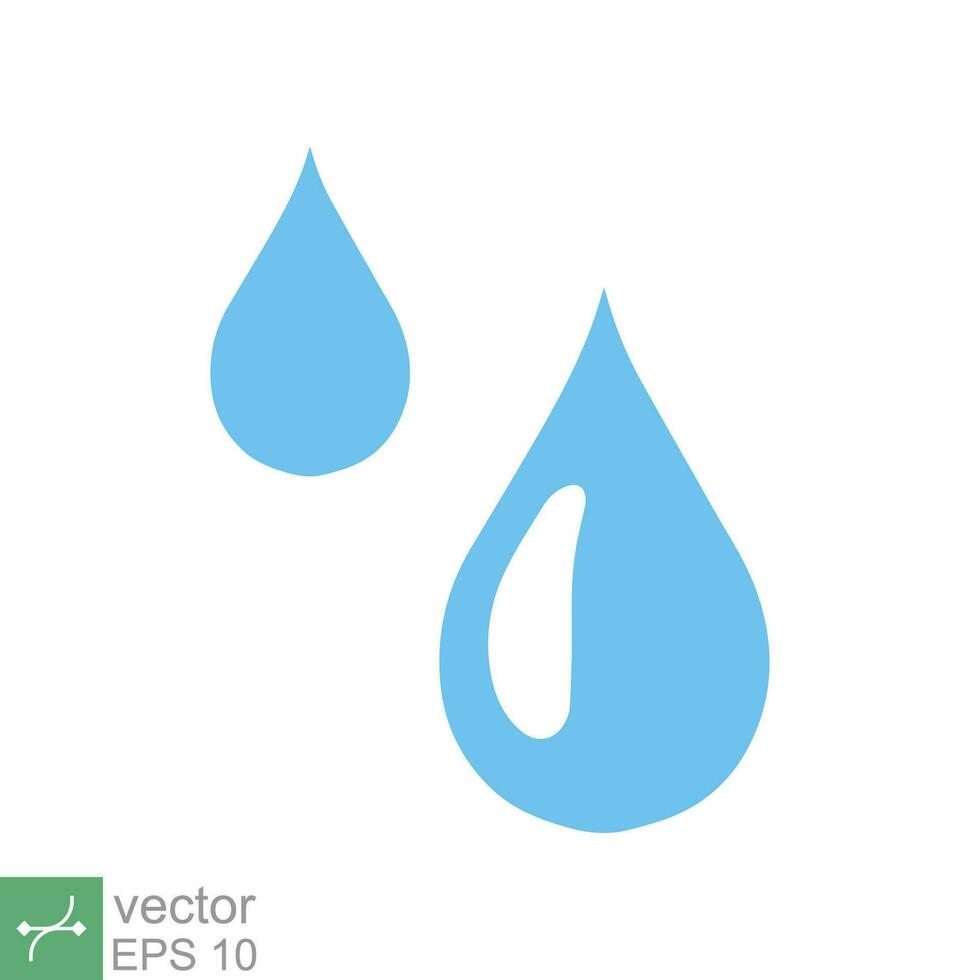 agua gotas icono. sencillo plano estilo. soltar agua, gotita, líquido, aceite, lluvia, limpiar agua, agricultura, naturaleza, ambiente concepto. vector ilustración aislado en blanco antecedentes. eps 10