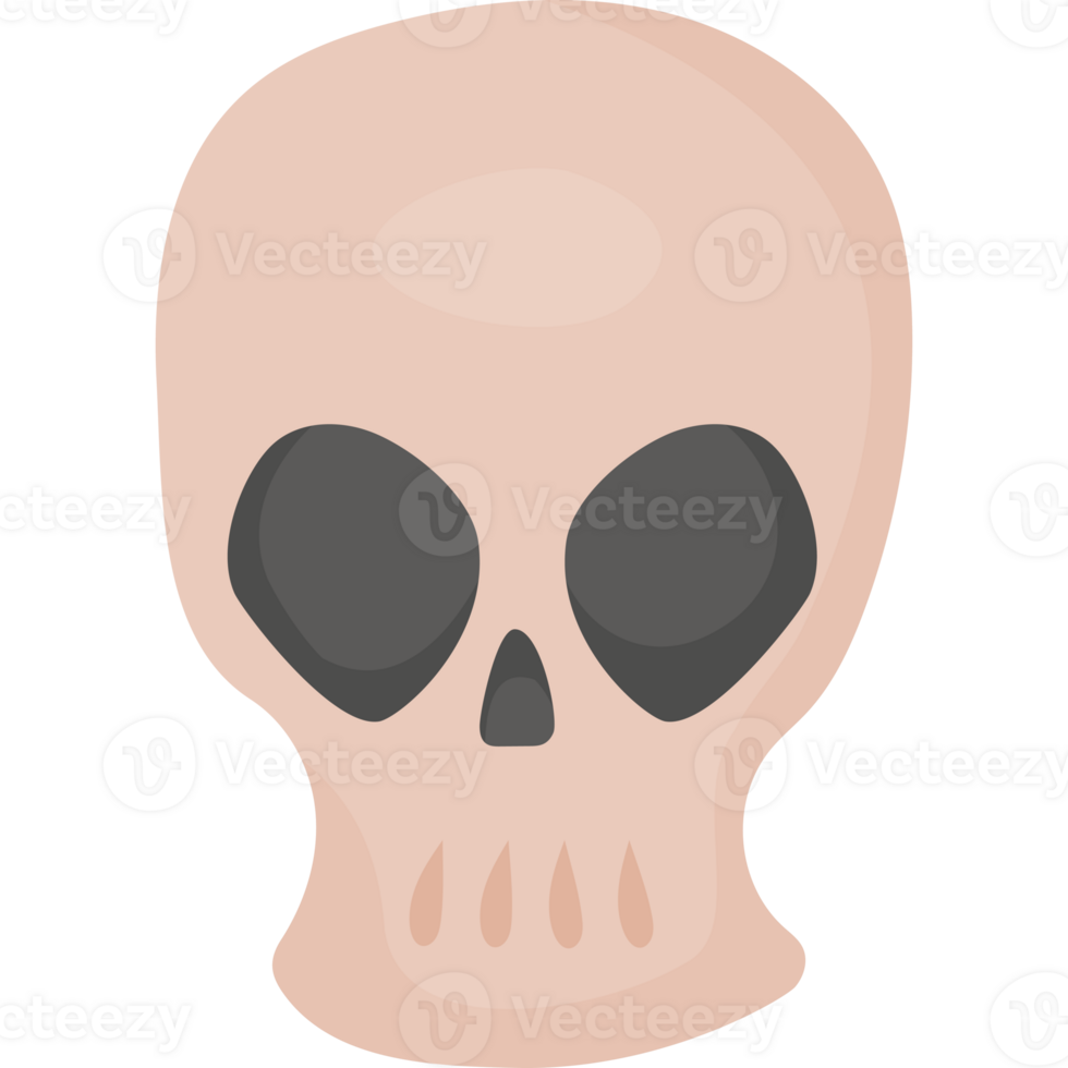 Scary Skull  drawn png