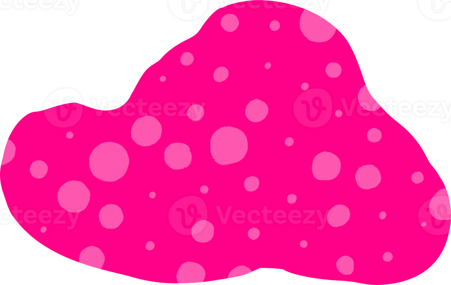 Pink shape with patterned png