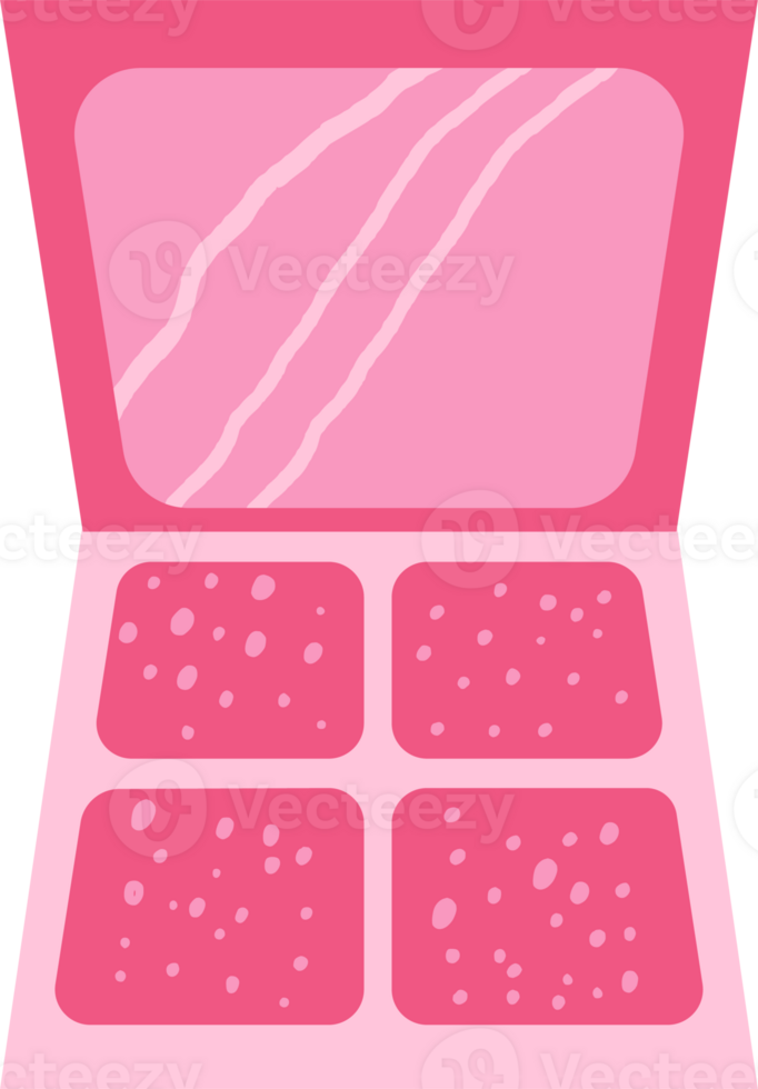 Pink shadow with mirror png