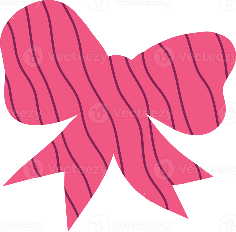 Pink bow decoration png