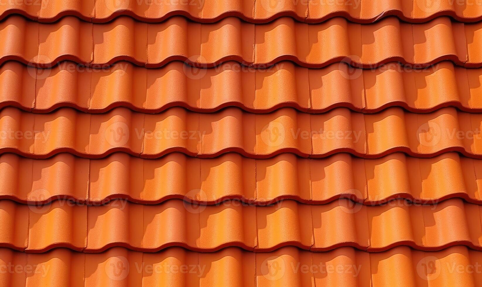 Orange roof tiles background. Roofing texture. For banner, postcard, book illustration.Created with tools photo