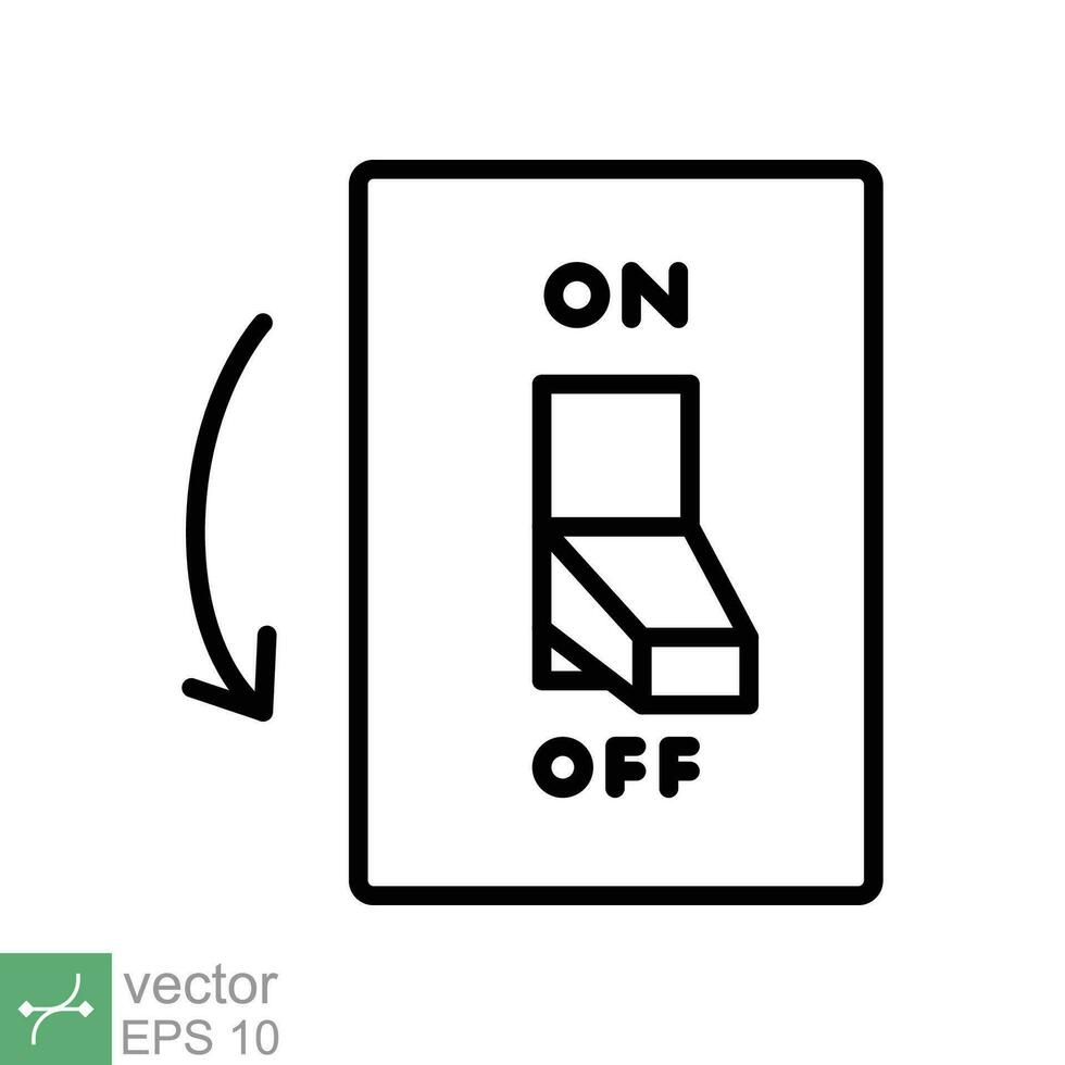 Light Off Electric Switch Icon Simple Outline Style Power Turn Off light-off-electric-switch-icon-simple-outline-style-power-turn-off
