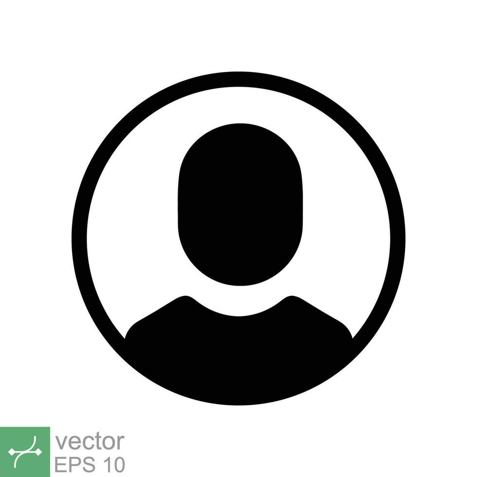 usuario miembro icono para ui ux usuario interfaz o perfil cara avatar aplicación en circulo diseño. sencillo plano estilo. tecnología concepto. vector ilustración aislado en blanco antecedentes. eps 10