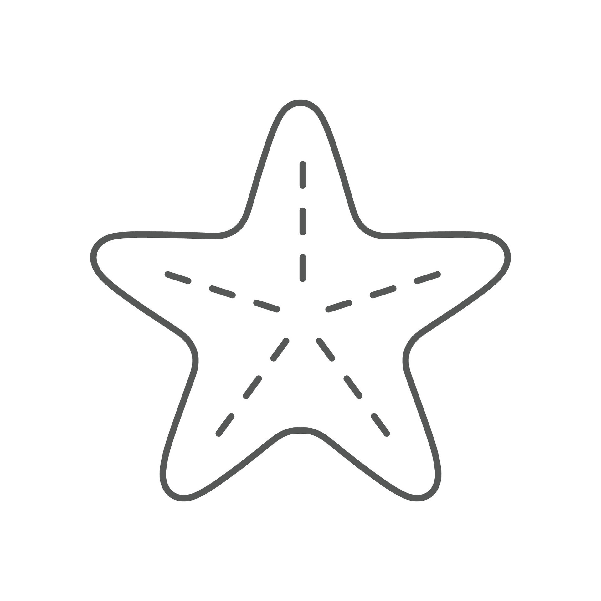 Starfish Outline Printable Starfish Outline Printable