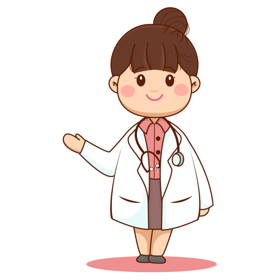 Cute Woman Doctor Character png