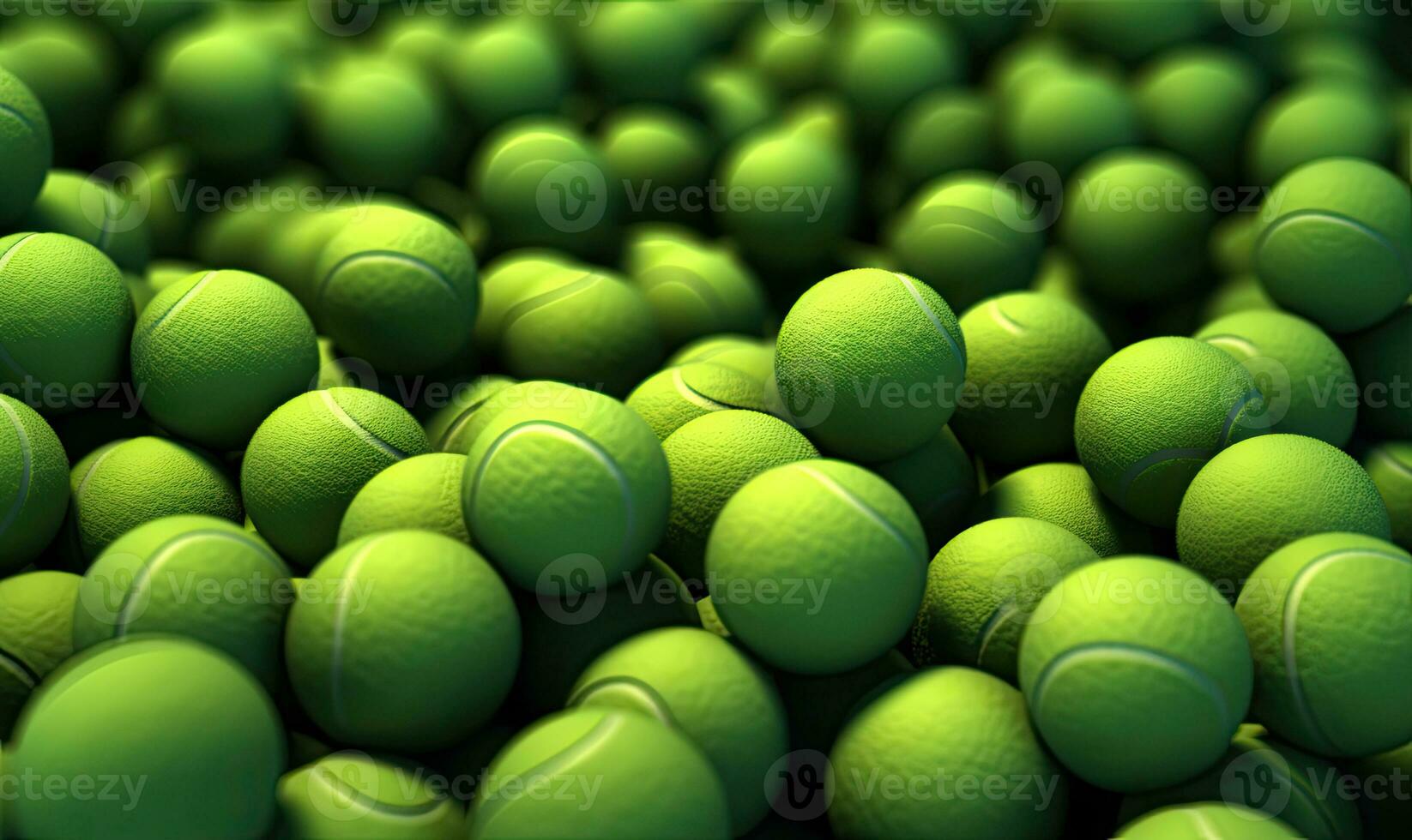 Tennis ball background. Sports wallpaper. For banner, book illustration. Created with generative AI tools photo