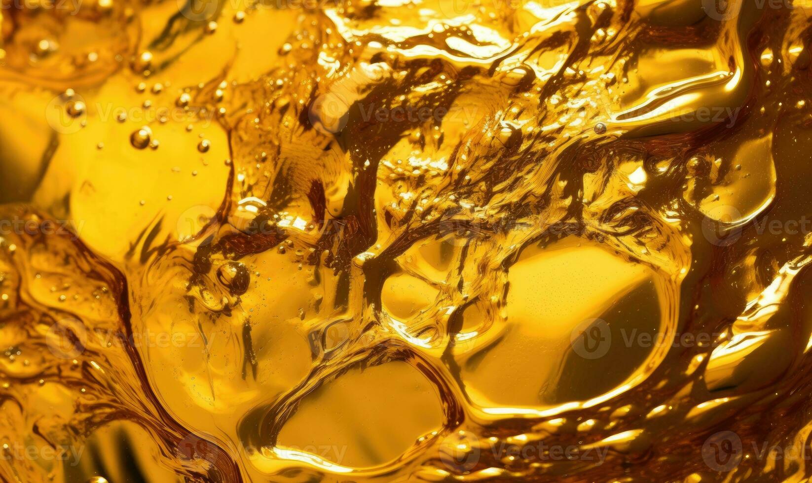 Texture of flow liquid gold. Spreading golden wallpaper. For banner, postcard, book illustration. Created with generative AI tools photo