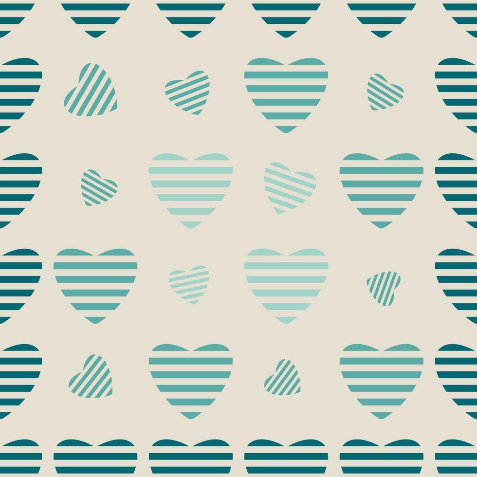 Pattern seamless heart shape sweet background. stripe pattern. vector