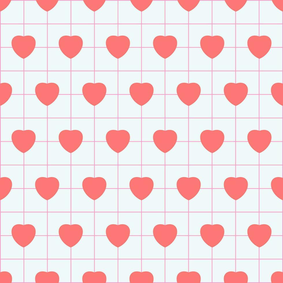 Pattern seamless heart shape sweet background. stripe pattern. vector