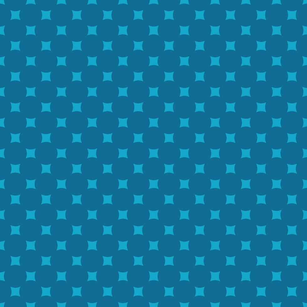 Abstract seamless geometric pattern blue star square background vector illustration.