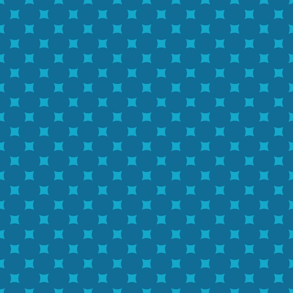 Abstract seamless geometric pattern blue star square background vector illustration.