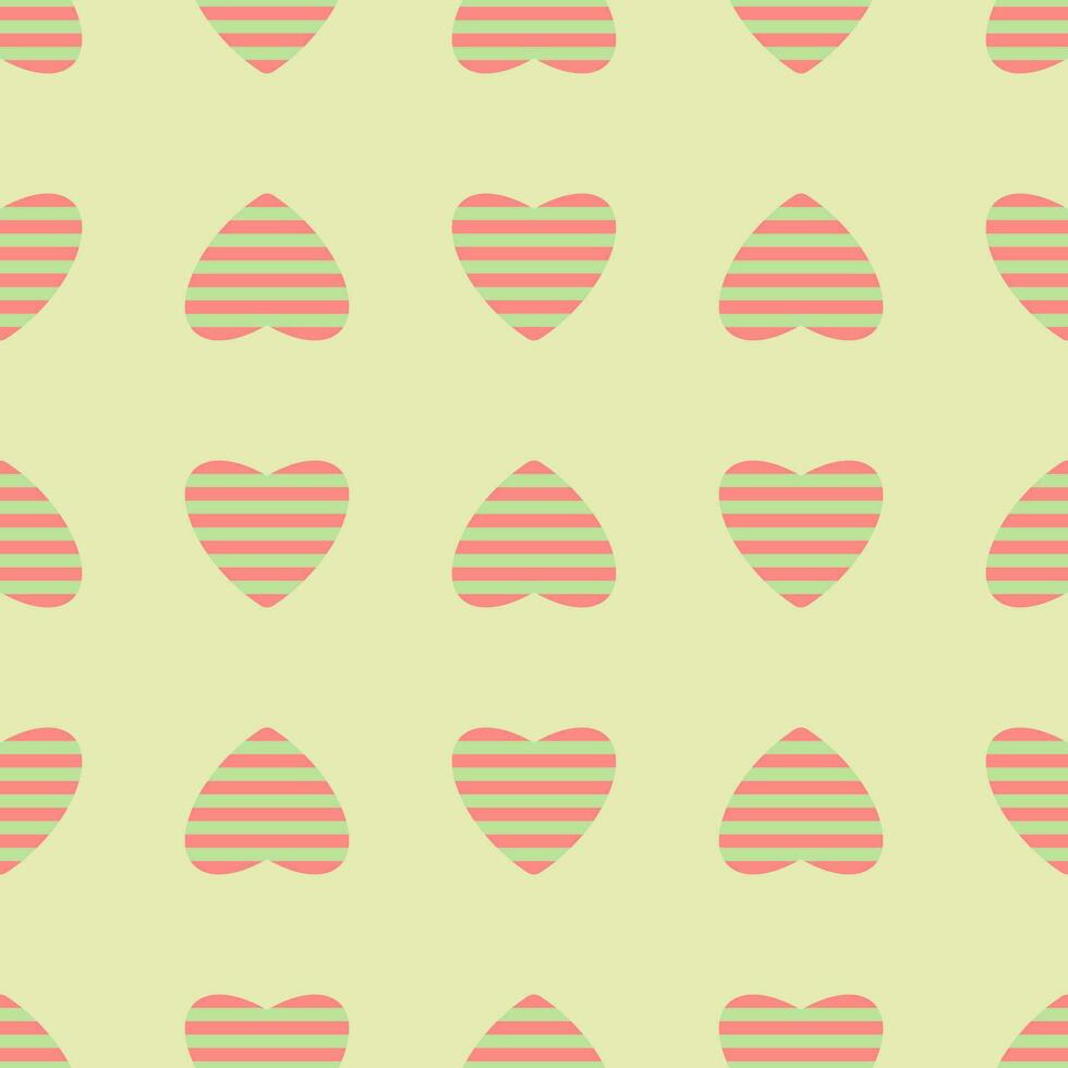 Pattern seamless heart shape sweet background. stripe pattern. vector