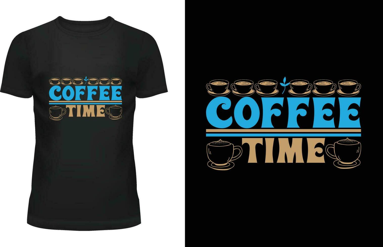 COFFEE T-SHIRT DESIGN vector