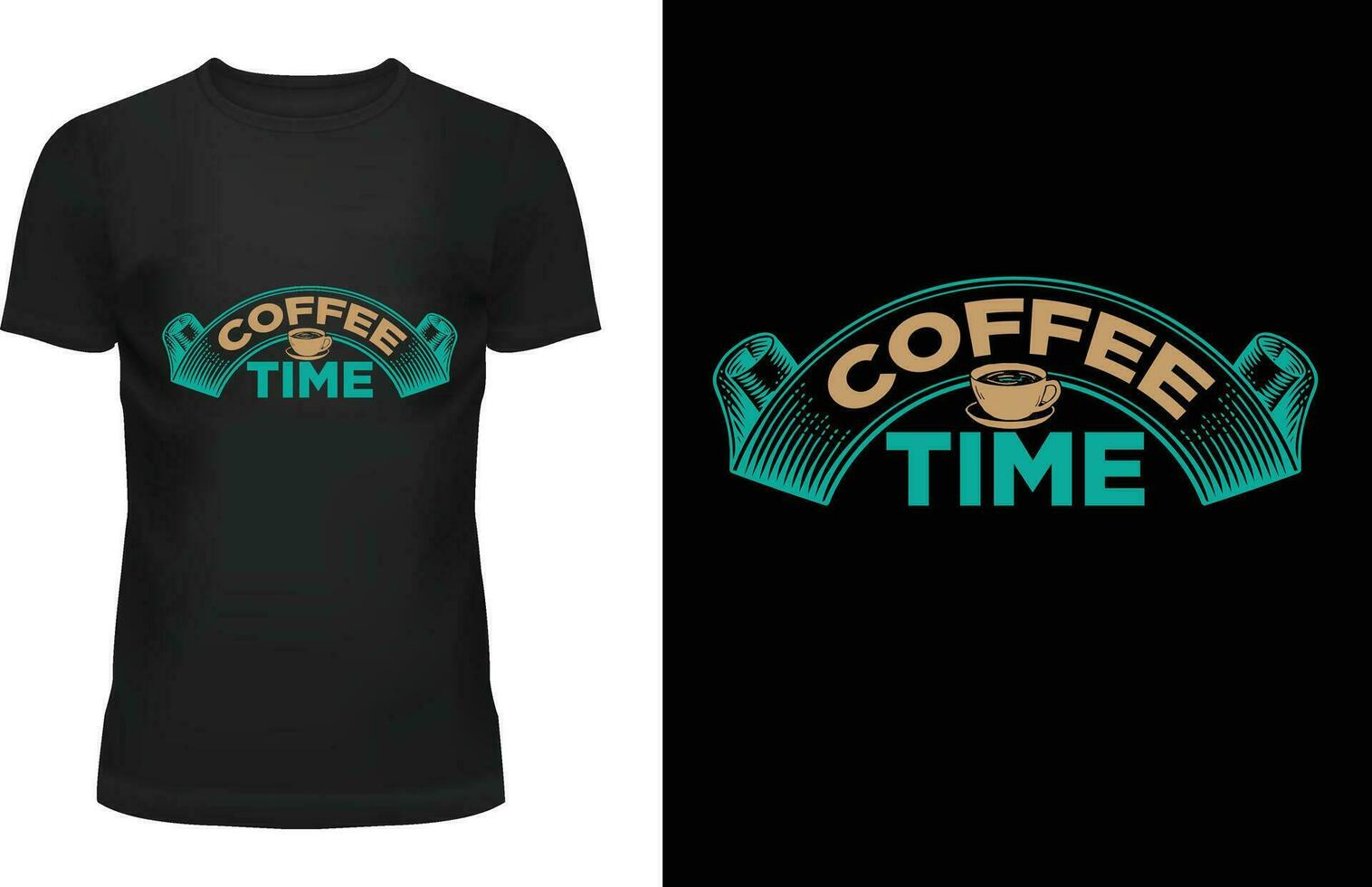 COFFEE T-SHIRT DESIGN vector