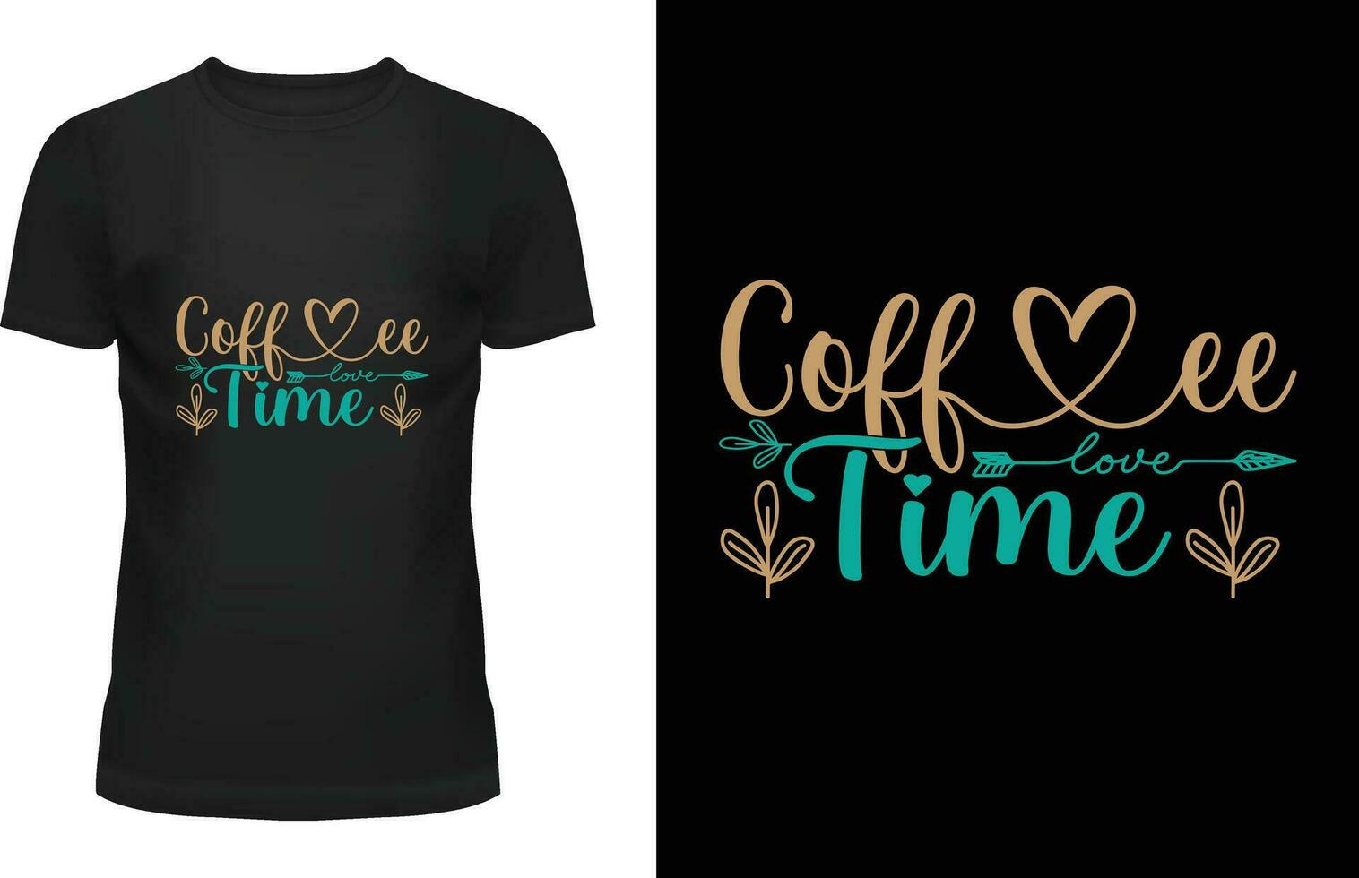 COFFEE T-SHIRT DESIGN vector