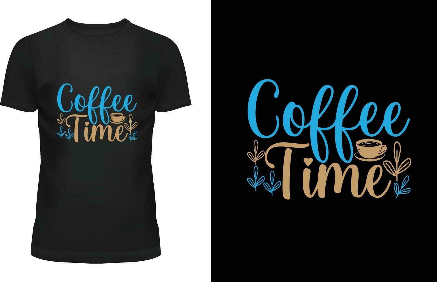 COFFEE T-SHIRT DESIGN vector