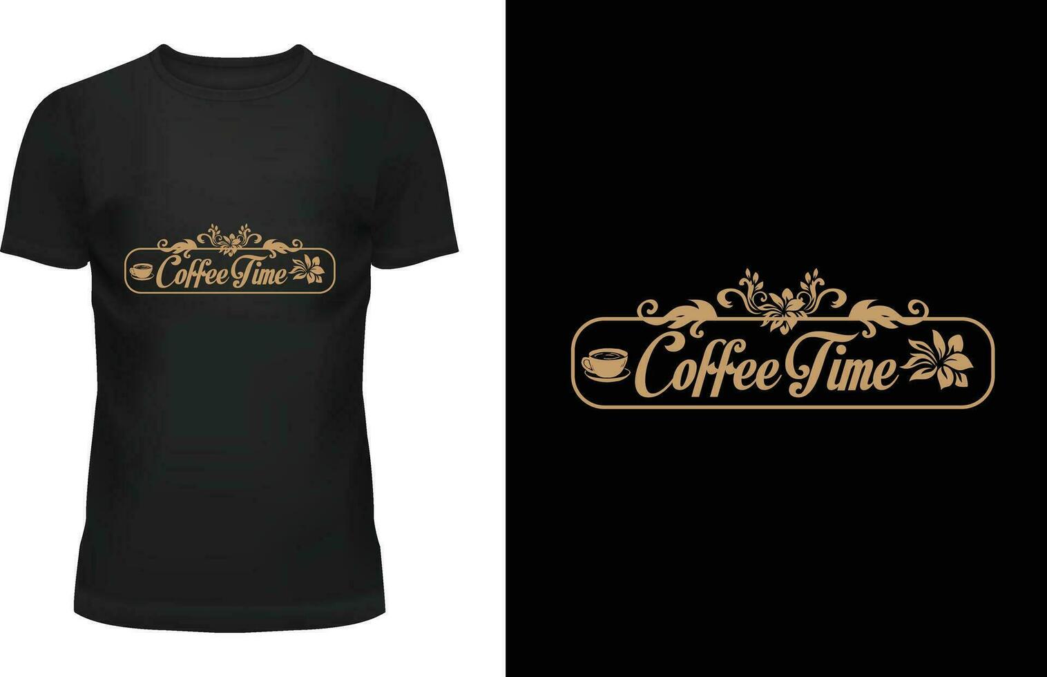 COFFEE T-SHIRT DESIGN vector