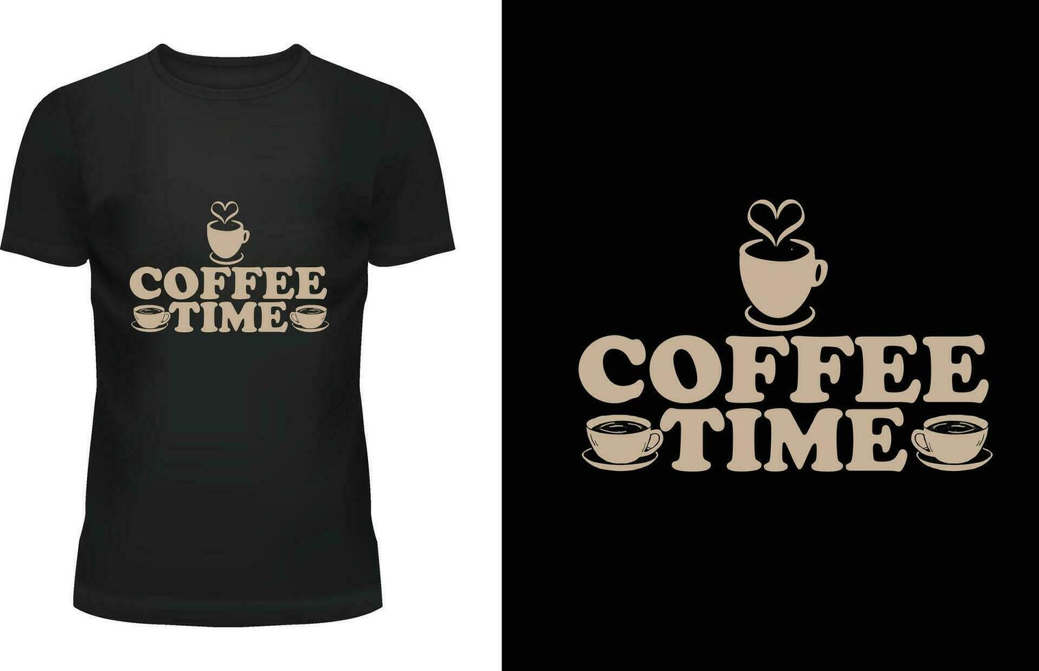 COFFEE T-SHIRT DESIGN vector