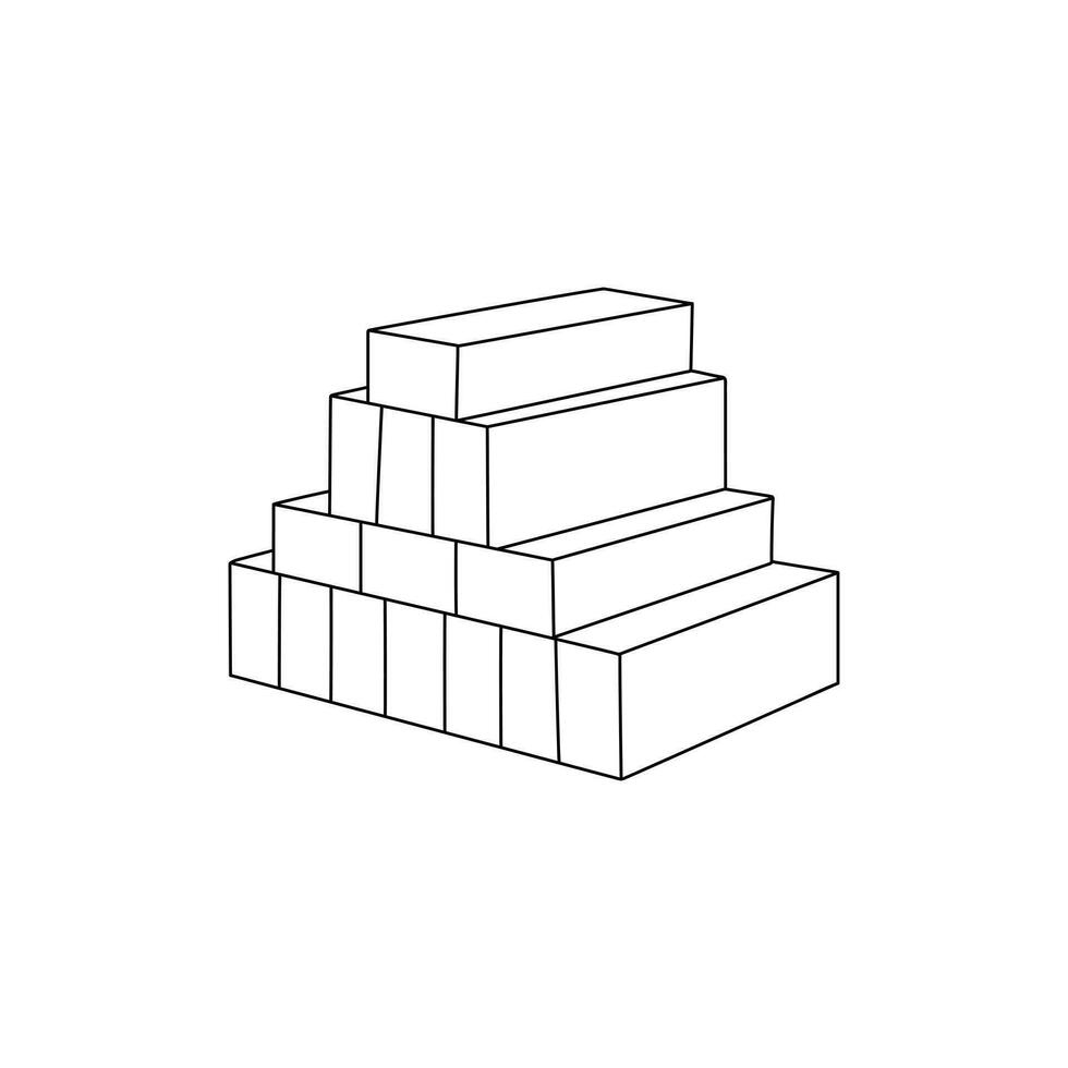 Beam Ladder Modern outline style icons. vector illustration on a white background.