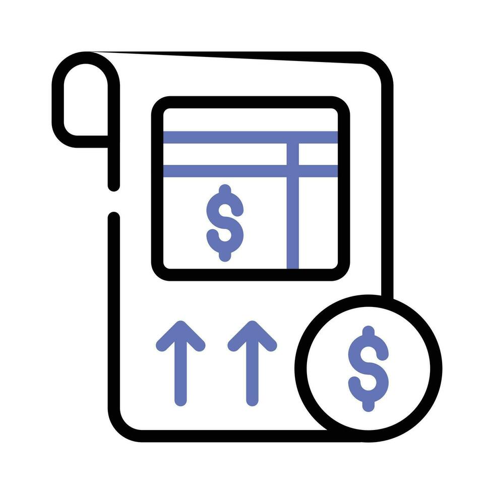 Grab this beautiful icon of balance sheet in modern style, premium vector