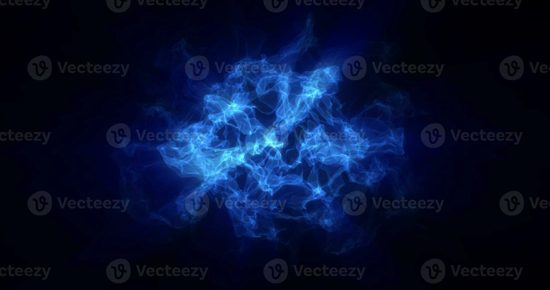 Abstract blue energy magical waves glowing background photo