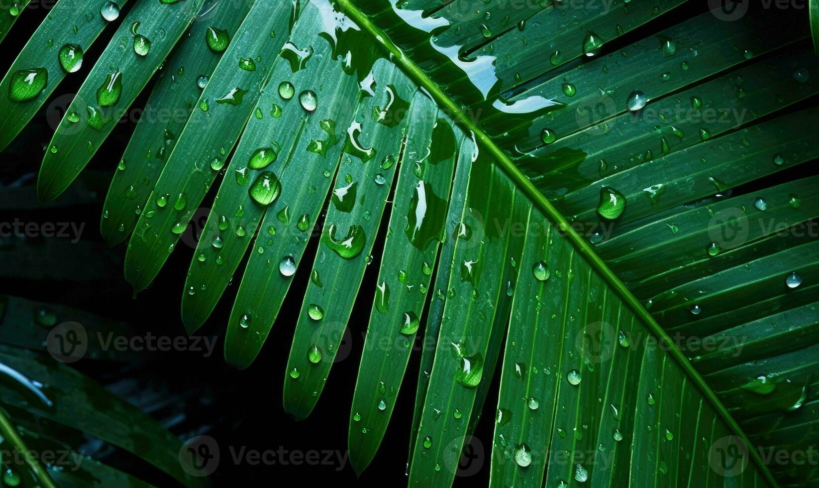 palma hoja fondo de pantalla. tropical hojas antecedentes. para bandera, tarjeta postal, libro ilustración. creado con generativo ai herramientas foto