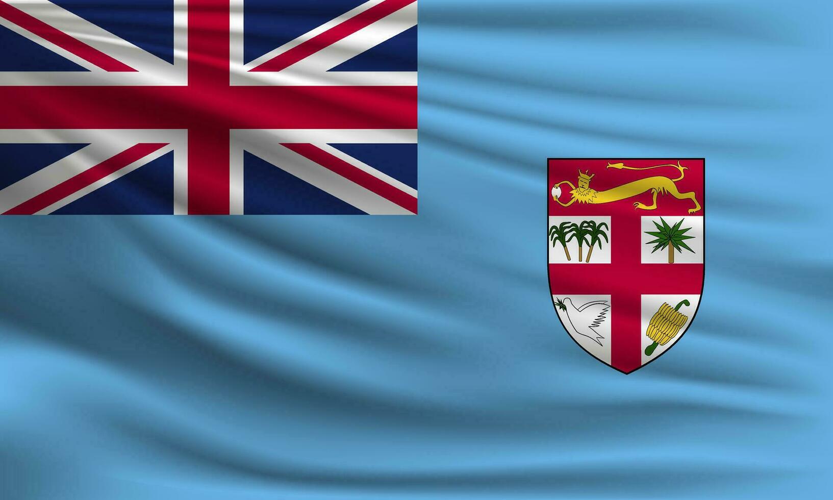 Vector flag of Fiji