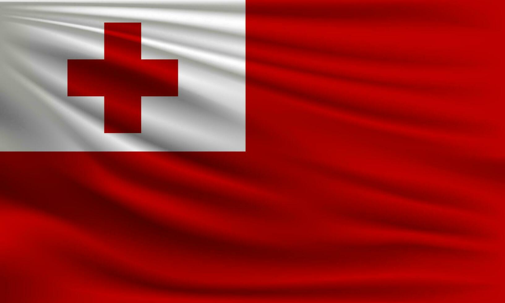 Vector flag of Tonga