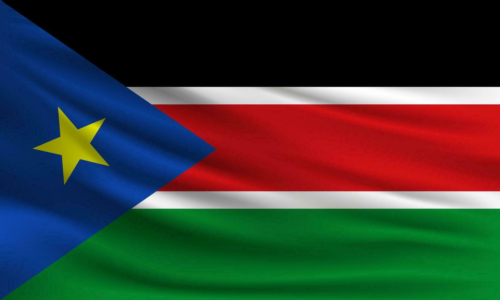 Vector flag of South Sudan