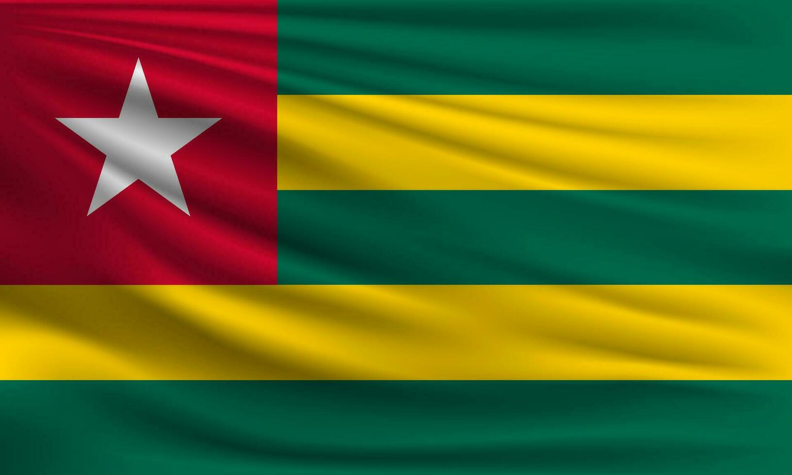 Vector flag of Togo