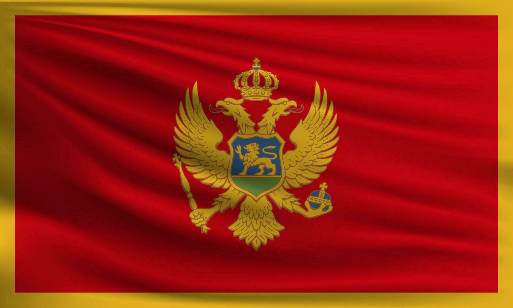 Vector flag of Montenegro