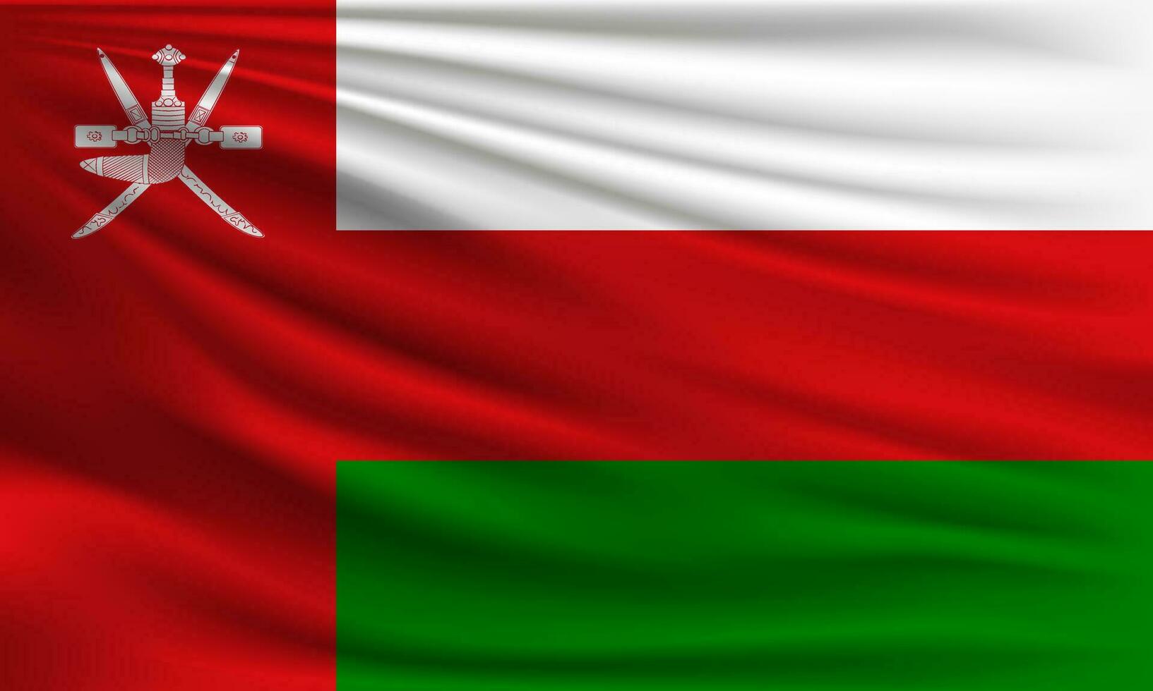 Vector flag of Oman