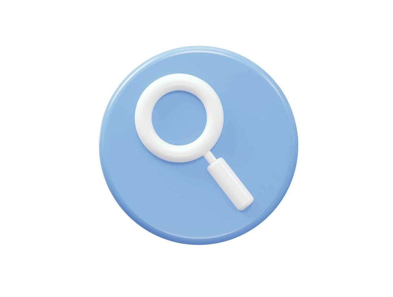 Search bar icon vector 3d rendering