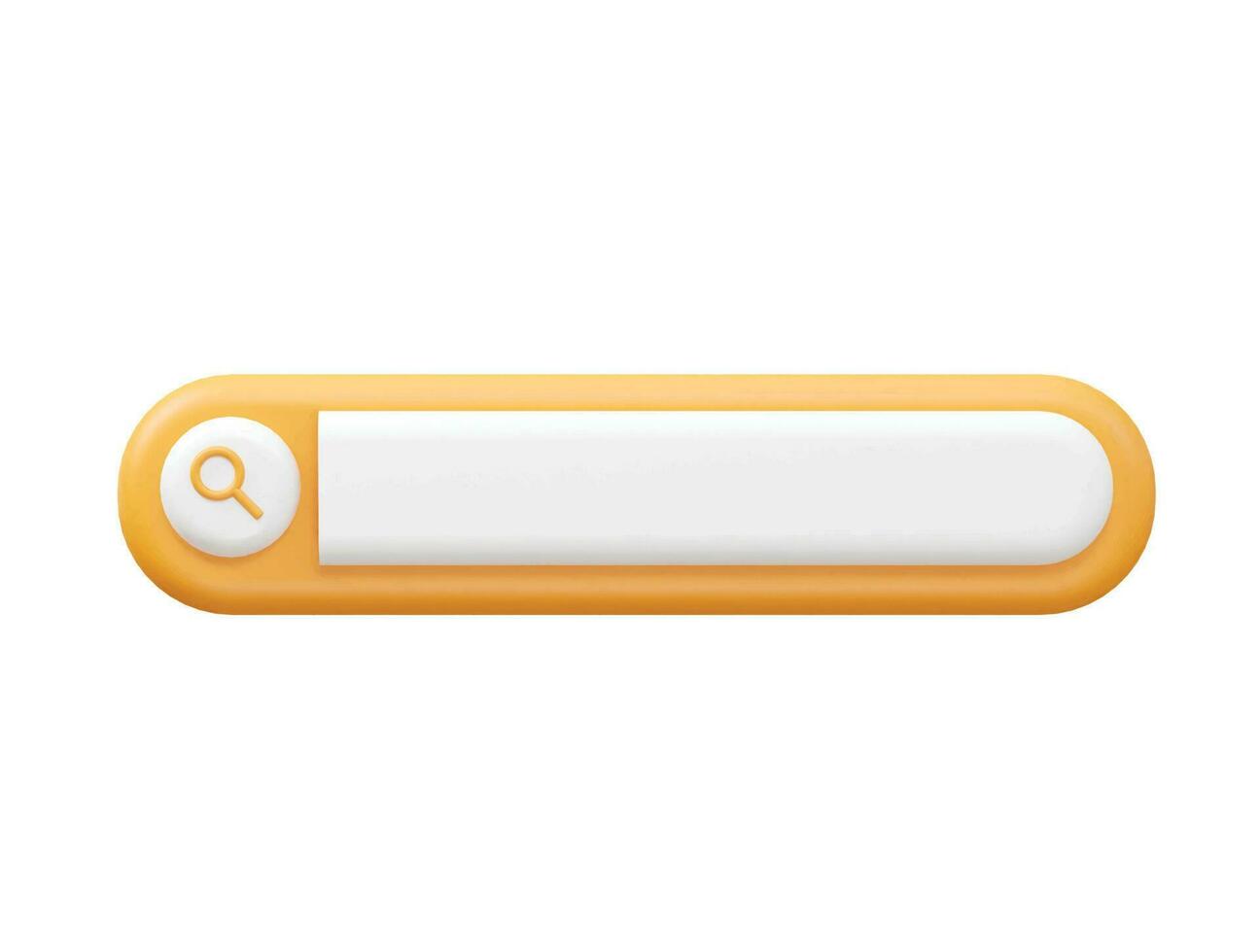 Search bar icon vector 3d rendering